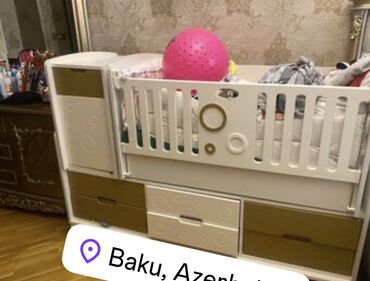 стол трансформер стеклянный: Oğlan və qız üçün, Dördbucaq, Beşik, Matras ilə, Yellənmə mexanizm ilə