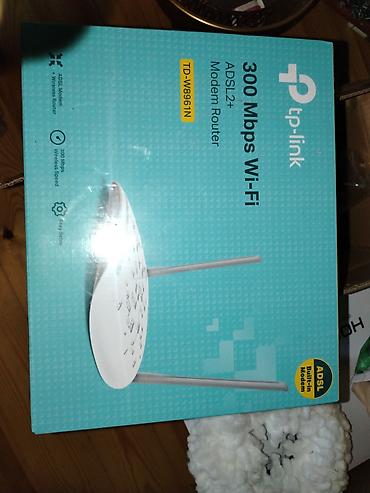 routur: TP-Link TD-W8961N ADSL2+ Modem Router - 300 Mbps Wi‑Fi sürəti - ADSL — 1