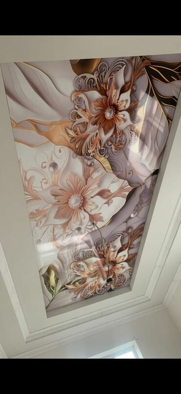 Натяжной потолок: Натяжной потолок Глянцевое, Матовое, 3D потолки Гарантия, Бесплатная консультация, Бесплатный замер — 9