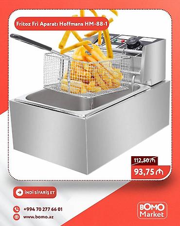fire aparat: 🔥 Fritoz Fritür Fri Aparatı Hoffmans HM-88-1 ✅ Marka: Hoffmans ✅ — 1