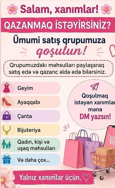 dini geyim: Salam xanımlar Ümumi Satış Qrupumuz aktivdir Qrupda ümümi — 1
