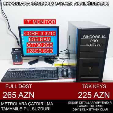 Masaüstü kompüterlər və iş stansiyaları: Oyun üçün Kompüter "Gaming Core i3 3210 GT730 2GB 128GB SSD” ⭐Tək -da lalafo.az — 4 Masaüstü kompüterlər və iş stansiyaları: Oyun üçün Kompüter "Gaming Core i3 3210 GT730 2GB 128GB SSD” ⭐Tək — 4