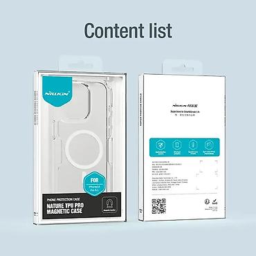 Maske i futrole za telefone: Maska Nillkin Nature Pro Magnetic za iPhone 15 Pro 6.1 plava. Uz brzu — 16