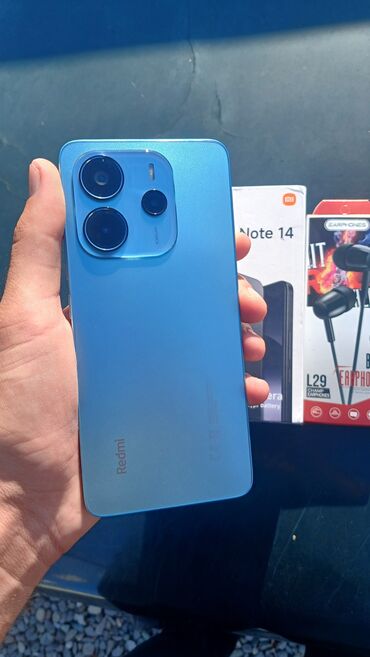 mikro sd kart: Redmi Note 14, 256 ГБ, цвет - Голубой, Сенсорный