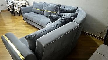 Divanlar: Künc divan, Açılmayan, Vеlur parça — 6