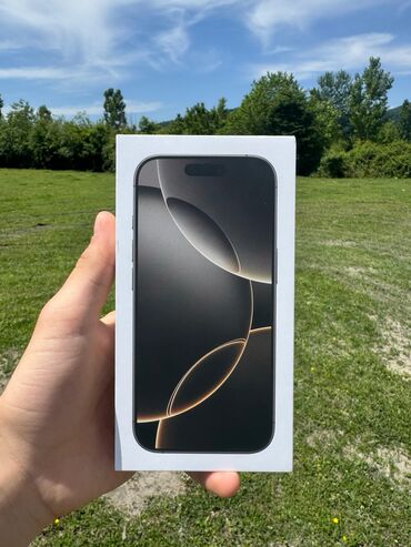 yeni iphone: IPhone 16 Pro, 256 GB, Natural Titanium, Zəmanət, Simsiz şarj, Face ID