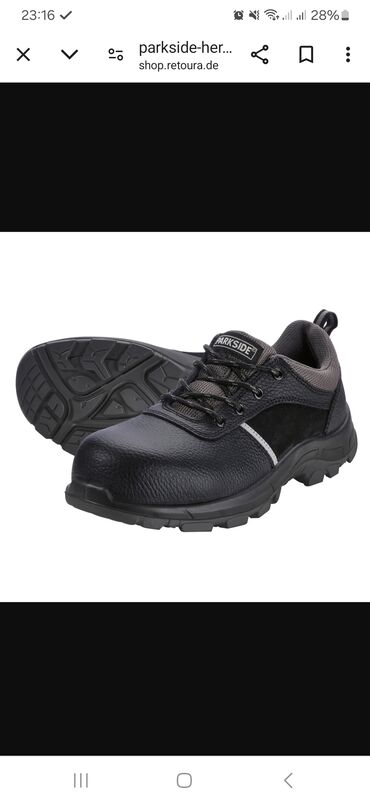 Ботинки: Мужские кожаные защитные ботинки PARKSIDE® S3 Характеристики Кожа от
