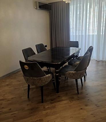 Masa və oturacaq dəstləri: Açılmayan, Dördbucaq masa, 6 stul — 8