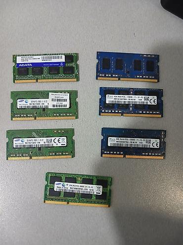 hp notbuk: Operativ yaddaş (RAM) Samsung, 2 GB, 1600 Mhz, DDR3, Noutbuk üçün, İşlənmiş — 1