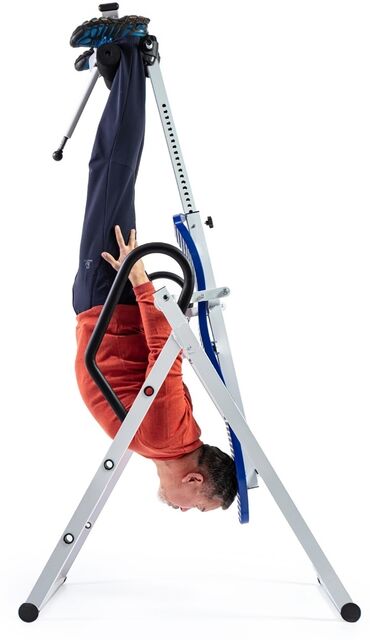тренировочные петли: Инверсионный стол Элит синий Рассчитан на вес до 150 кг  Рост