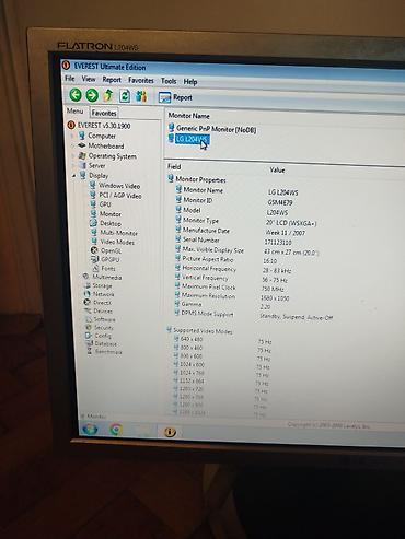 Monitori: LG Flatron L204WS LCD monitor — 9