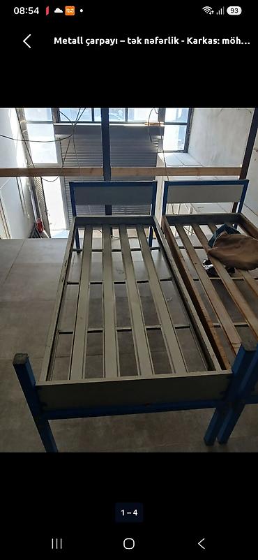 Yataq otağı dəstləri: Mebel dəsti – şkaf 60m və tək nəfərlik metal çarpayı 40m - Geniş — 4