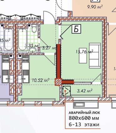 Продажа квартир: 1 комната, 37 м², Элитка, 8 этаж, ПСО (под самоотделку)