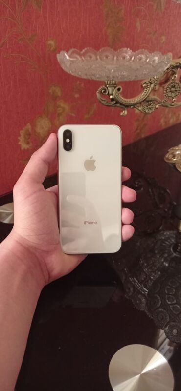 quba telefon satisi: IPhone X, 64 ГБ, Белый, Гарантия, Отпечаток пальца, Face ID
