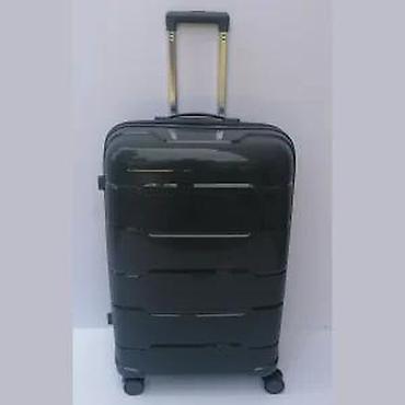 Putni koferi i torbe: Tvrdi kofer na točkiće – tamnosiva boja - Materijal: čvrsta ABS/PC — 10