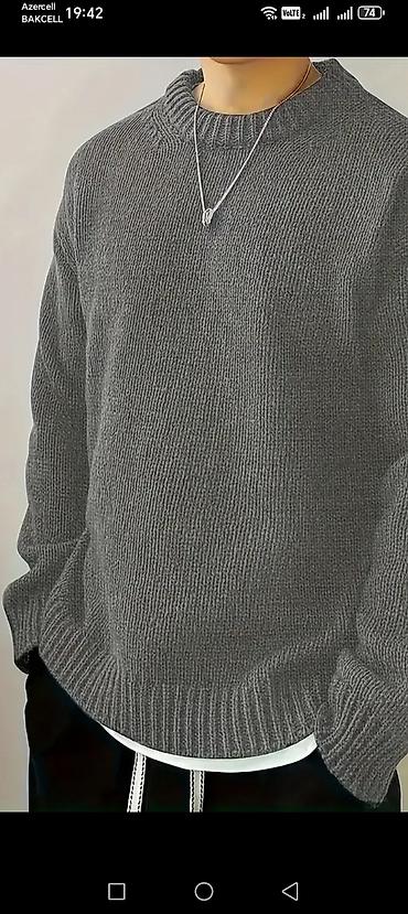 ust geyimləri: İsti qış dəsti – kapüşonlu xəz astarlı jaket və toxunma sviter Jaket — 7