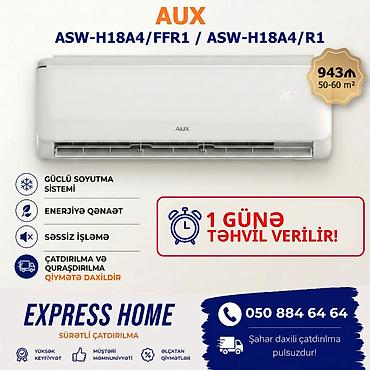 5060: Kondisioner AUX, Yeni, 50-60 kv. m, Split sistem, Kredit yoxdur, Pulsuz quraşdırılma — 1