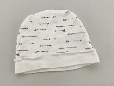 biała czapka z pomponem: Czapka, 38-39 cm, stan - Dobry