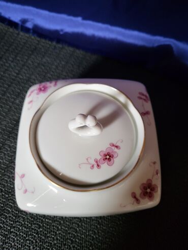 Ostalo posuđe: Secernica nova veca Lichte porcelan 70te.Nemacka. Nova secernica iz — 8