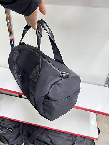красовка мужской оригинал: Спортивная/дорожная сумка Nike (малый дуффл) - Цвет: чёрный с белым — 3