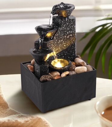 Другие аксессуары для шин, дисков и колес: Настольный фонтан с циркулирующей водой, декоративный USB-фонтан с