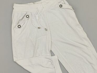 biała spódnice letnia: Spodnie 3/4 Damskie, L, stan - Dobry