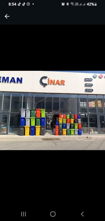 Tullantı qabları: Köçürmə var Çek verilir 20 litrden 1100 litrə qədər butun olçulər — 22