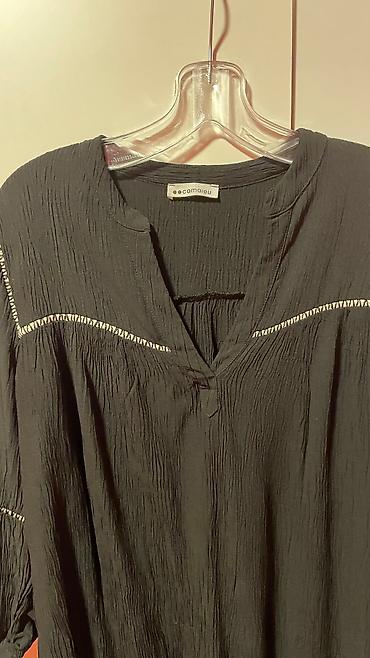 stitch devojka: Crna tunika, predivnog svilenkastog materijala, lepo pada, 3/4 rukavi — 3