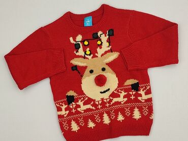 granatowy sweterek do chrztu: Sweterek, Little kids, 3-4 lat, 98-104 cm, stan - Bardzo dobry