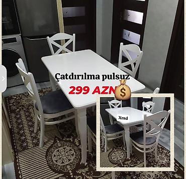 Masa ve oturacaq rəng seçimi var