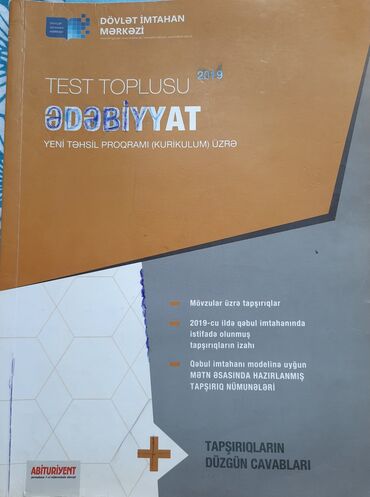 mücrü ədəbiyyat pdf yüklə: Ədəbiyyat test toplusu satılır