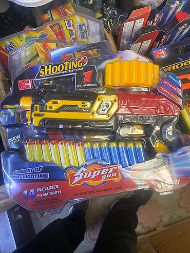 пуль: Игровой набор “Super Gun” — бластер с мягкими пулями - Тип: пружинный — 1
