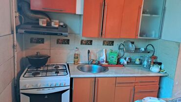 мебель кухни: Кухонный гарнитур, цвет - Оранжевый, Б/у