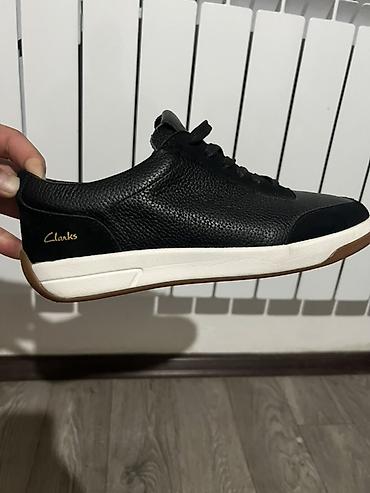 обувь мужские: Мужские кеды Clarks кожа - Модель: низкие кеды на шнуровке - Цвет — 2