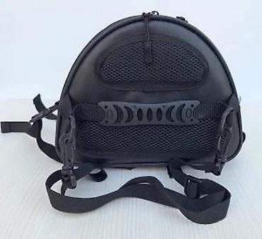 Sportske torbe i rančevi: Motorcycle tank torba – crna, aerodinamičnog oblika, sa zelenim — 13