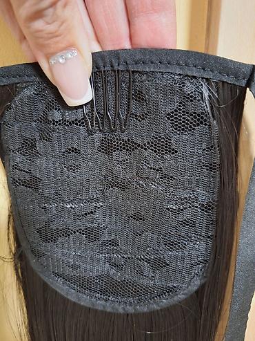 Perike i klipse: Ekstenzija rep – duga, ravna, crna (1b) - Tip: ekstenzija za kosu u — 10