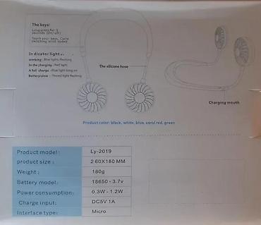 Mini prenosivi ventilatori: VENTILATOR ZA VRAT BELI NOV VENTILATOR ZA RASHLADJIVANJE TOP | Cene — 3