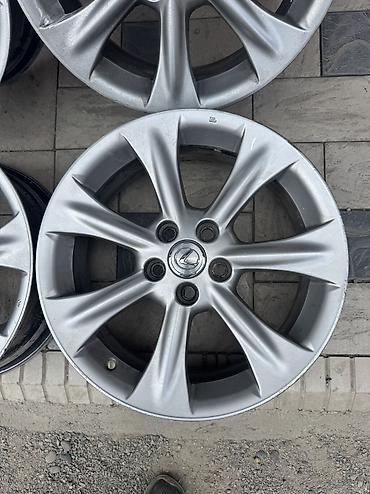 2 gr: Литые Диски R 18 Lexus, Комплект, отверстий - 5, Б/у — 7