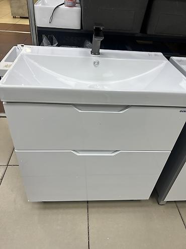 Үй жана бакча: Тумба с раковиной для ванной комнаты, водостойкая крашенный МДФ — 1