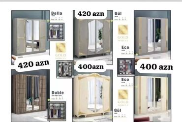 Dolablar: Yeni, Açılan, 3 qapılı Düz dolab, Qarderob, paltar dolabı, Azərbaycan — 9