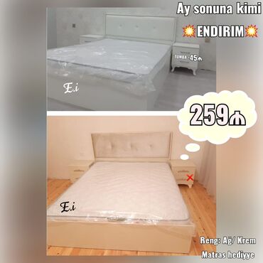 matras alti: *Taxt / İki nəfərlik Çarpayı 💥 ENDİRİM💥* *Matras hədiyyə🎁* ✔️Rəng