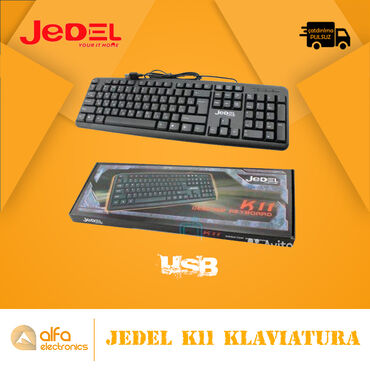 gaming klaviatura: Məhsul: Klaviatura Brand : Jedel Model: K11 Status: Yeni Qoşulma: Usb