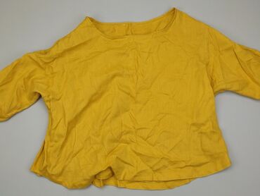 żółte bluzki eleganckie: Blouse, L (EU 40), condition - Good