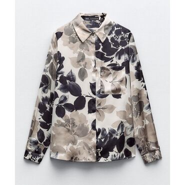 Košulje: Zara, M, Saten, Cvetni, bоја - Šareno — 4