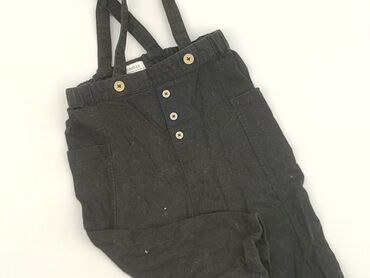 spodnie z zamkiem w kroku: Dungarees, 9-12 months, condition - Very good