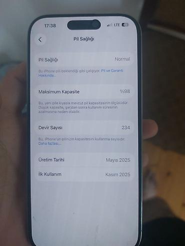 16 pro 2 ci el: IPhone 16 Pro, 128 GB, Gümüşü, Barmaq izi, Face ID, Simsiz şarj — 2