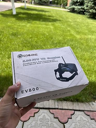 fpv очки: EACHINE EV800 — FPV-очки с приемником 5.8 ГГц
Состояние новое — 1