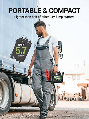 teker aparat: YESPER 12/24V 6000A Jump Starter 🔋 Güclü start imkanı YESPER-in ən — 3