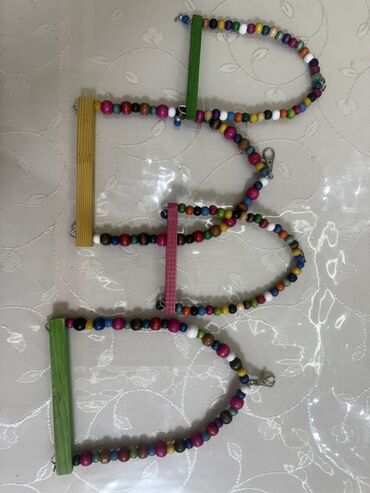 Oyuncaqlar: Papuqay və xırda quşlar üçün asılqan–oyuncaq Balaca yelləncək quşlar — 11