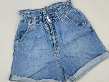 czarne dżinsy z wysokim stanem: H&M, Shorts for women, size S